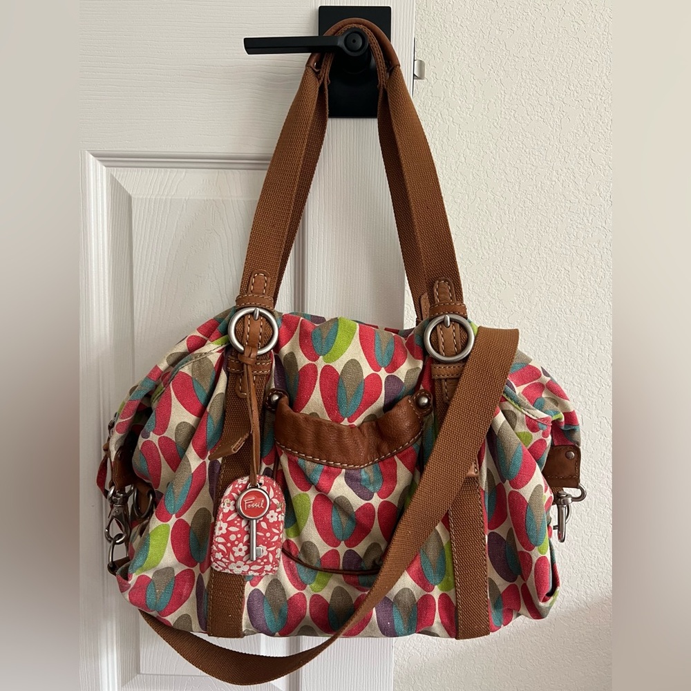 Fossil Vintage Canvas Duffle Weekender